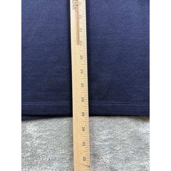 Wasted Youth Rugby Shirt Mens Large Navy Gray Long Sleeve Stripe Cotton - Picture 8 of 10